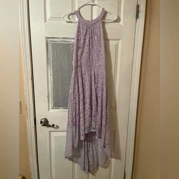 Lilac hi-lo halter dress - Picture 1 of 5